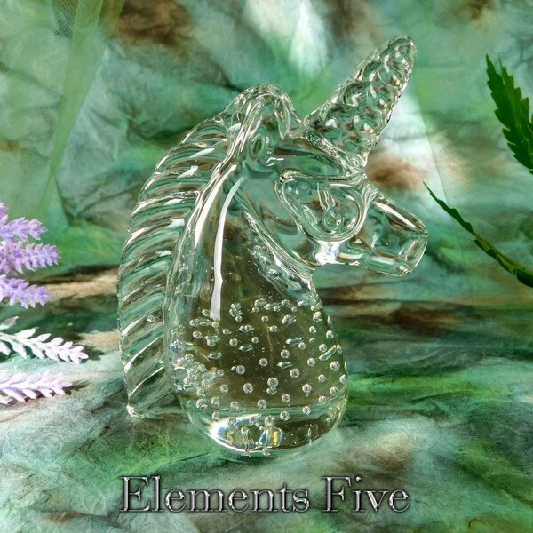 Glass Unicorn Etsy