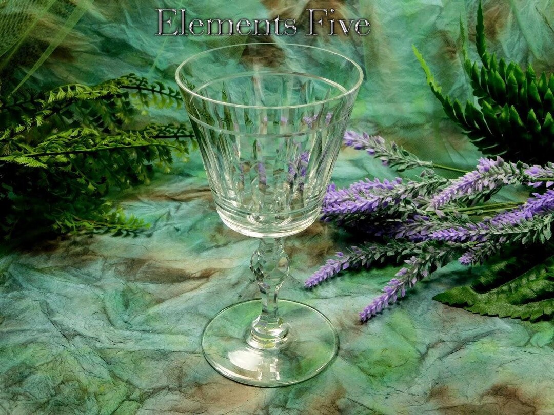 Crystal Chalice Clear Crystal Glass Chalice Vintage Leaded Etsy