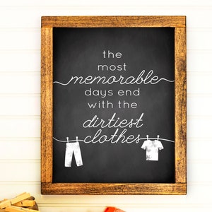 Laundry Room Print - Laundry Room Art - Laundry Decor - Laundry Poster - Chalkboard Laundry Print - Printable Home Decor - 8x10 - 11x14