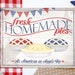 Vintage Pie Sign - 4th of July Holiday Print - Americana Decor - Apple ...