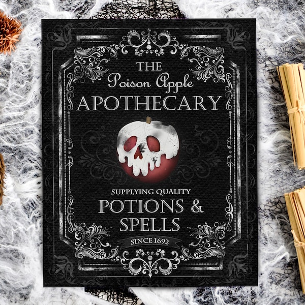 Apothecary Sign - Etsy