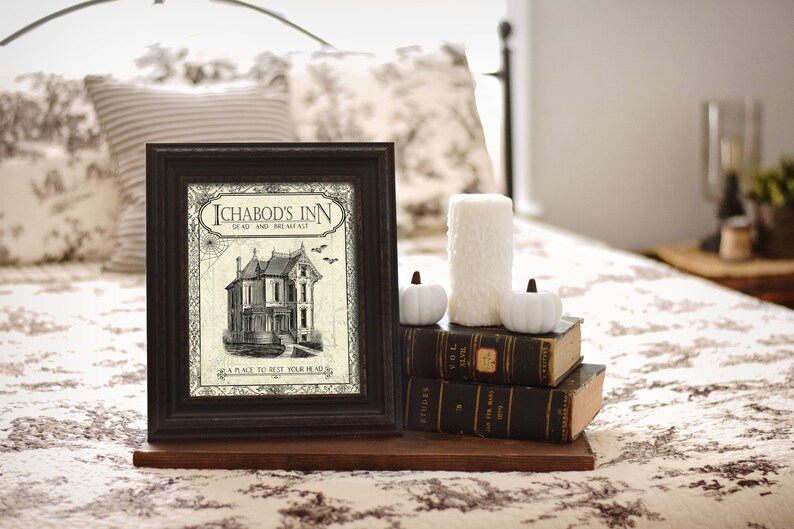 Halloween Bed and Breakfast - Haunted Inn Sign - Halloween Decorations ...