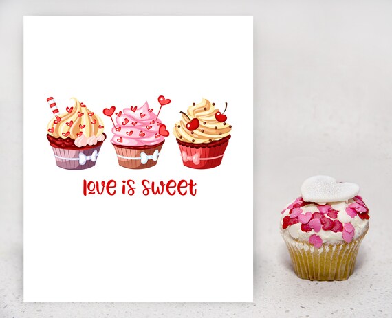 Cute valentines day cupcakes