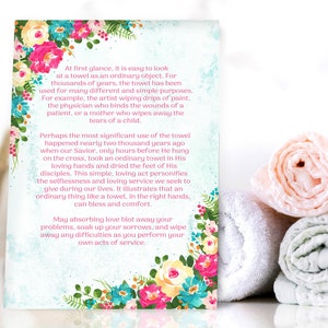 Etiqueta de presente para o Dia das Mães para impressão - Presente de toalha para o Dia das Mães - Presente para a Igreja do Dia das Mães - Presente para o Dia das Mães da Sociedade de Socorro - Etiqueta para impressão -