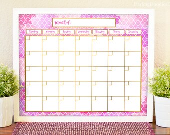 Create Your Own Dry-Erase Calendar with Washi Tape - The Homes I Have Made