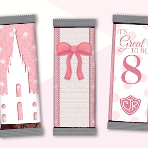 Baptism Candy Bar Wrapper - LDS Baptism Favor - Great to Be 8 - Baptism Preview - LDS Primary - Primary Teacher -Set of 3 Printable Wrappers