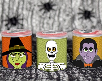 Halloween Party Favor - Halloween Treat Tag - Halloween Chip Label - Monster Gift Tag - Classroom Halloween Gift - Monster Party - PRINTABLE