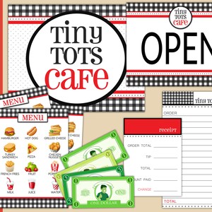 Pretend Play Restaurant - Printable Cafe Menu - Printable Kids Play ...