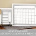 Printable Monthly Calendar Dry Erase Calendar DIY Calendar Family ...