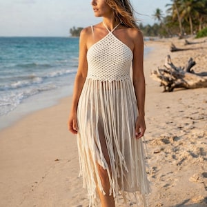 rope halter dress the salting | rope halter max dress