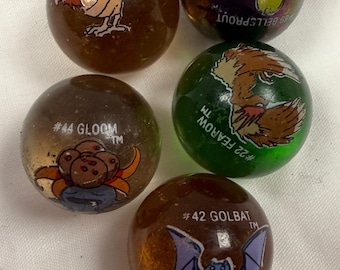 Vintage Pokémon Marble Lot Spearow Fearow Golbat Bellsprout Gloom 90s