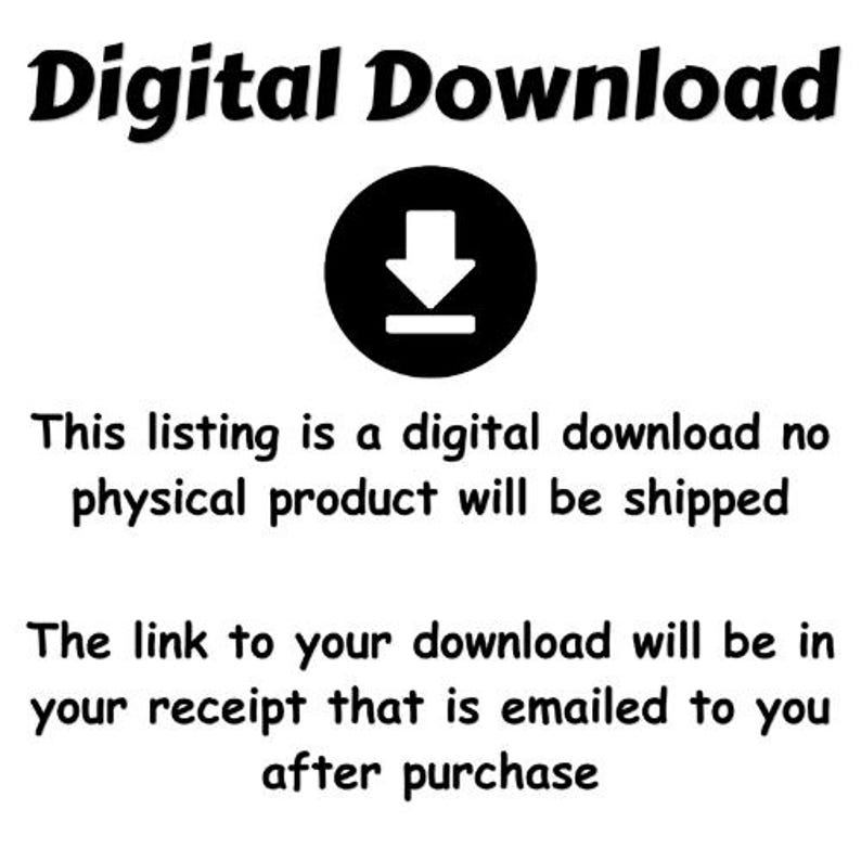 K&ouml;nnte beinhalten: Schwarz-wei&szlig;e Grafik mit dem Text "Digital Download" &uuml;ber einem schwarzen Kreis mit einem wei&szlig;en Pfeil nach unten. Der Text darunter besagt, dass es sich um einen digitalen Download handelt.