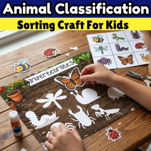 Juego de sombras para clasificar y emparejar animales / Manualidad científica para preescolar, niños y educación en casa. Hojas de trabajo imprimibles en PDF.