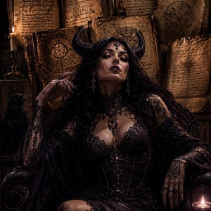 Lilith Grimoire PDF, Mörka ritualer, Skuggarbete, Månmagi och Ockult Häxkonst Guide, Digital Nedladdning