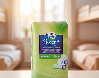 Carrefour Miękkie jednorazowe podpaski higieniczne z ultracienkimi skrzydełkami, 24 sztuki