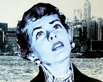 Snarky Alduthood is the Worst Hood Greeting Card, kitsch, retro, collage, grey