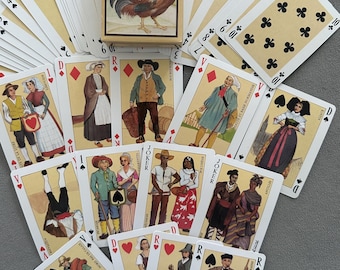 Vintage Jeu des Provinces de France Playing Cards – 1979 Regional Costumes Deck