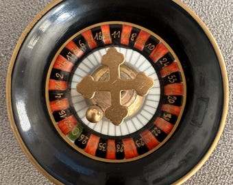 Limoges roulette wheel Limited addition peint main Sinclair 1999 24/750