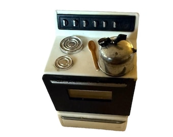 Acme Miniature Stove Oven Tea Kettle 1992 Vintage Fridge Magnet