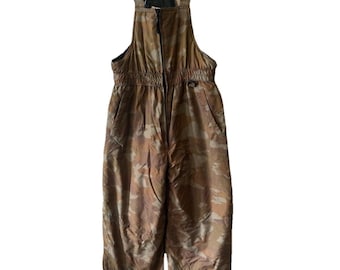 Athletic Works Boys Size L 12/14 Camouflage Insulated Winter Snow Suit Bibs