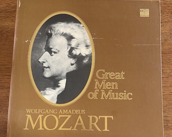 Mozart Vinyl Box Set: Men of Music, 4 LPs with Booklet Wolfgang Amadeus