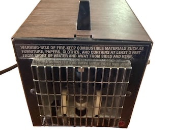 Vintage BIG HEAT Space Heater Model 6200 1500 / 1200 Watt Box USA Tested Works