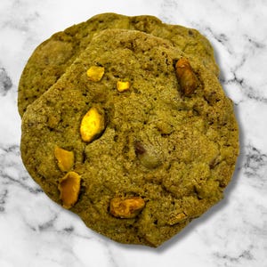12 Gourmet Pistachio Chocolate Chip Cookies | Artisanal Small Batch Treats