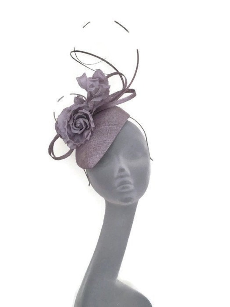 silver grey hats and fascinators