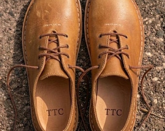 Handgemaakte leren blootsvoets schoenen dames, brede teenendoos minimalistische oxfords, zero drop aardingscadeau