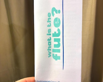 What Is the Flute? | Illustrated Music Zine | Orchestra Art Booklet | Music Teacher Resource