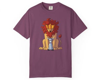 Kristen lejon och lamm T-shirt, Uppenbarelseboken 5:5-6 Tro T-shirt