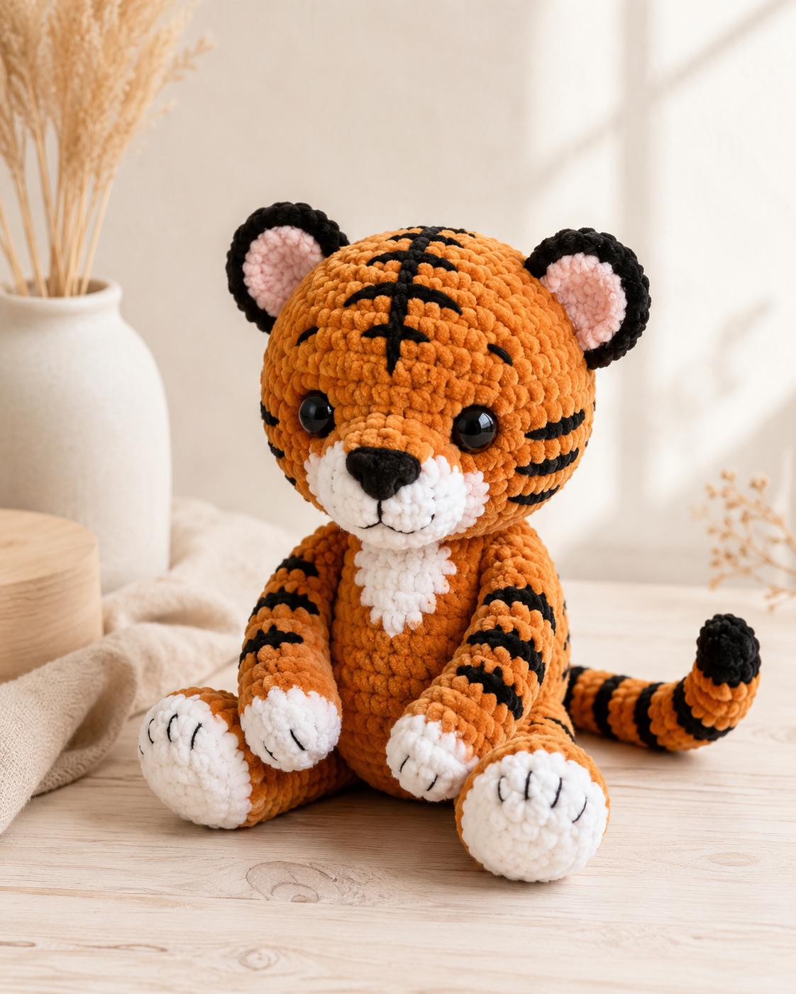 38 Tiger Crochet Patterns: Realistic, Cute, and Giftable Designs for Every Crocheter 10 Tiger Amigurumi Crochet