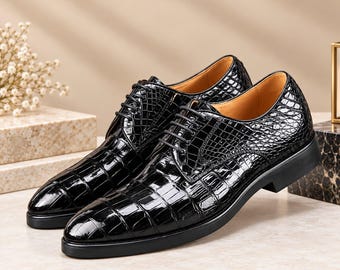 Handgemaakte zwarte Oxford-schoenen van reliëfleder, luxe formele herenschoenen