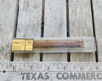 Vintage Hadley Roma Watch Band NOS Imitation Crocodile 11 mm