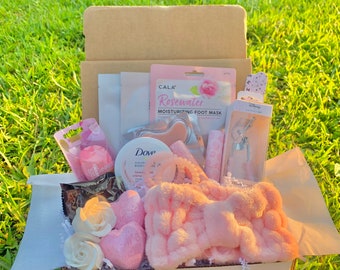 Pack beauté rose / pour elle / Anniversaire de femme / Kit chouchoutage / Bon rétablissement / Merci / Set soins personnels