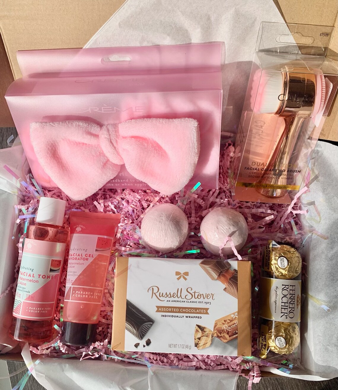 Light Pink Beauty Box Self Care Box Self Care Gift Box Gift Etsy