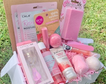 Pink Relaxation Gift / Self Care Set / Thank you / Get Well Soon / for Her / Women's Birthday / Pamper Kit