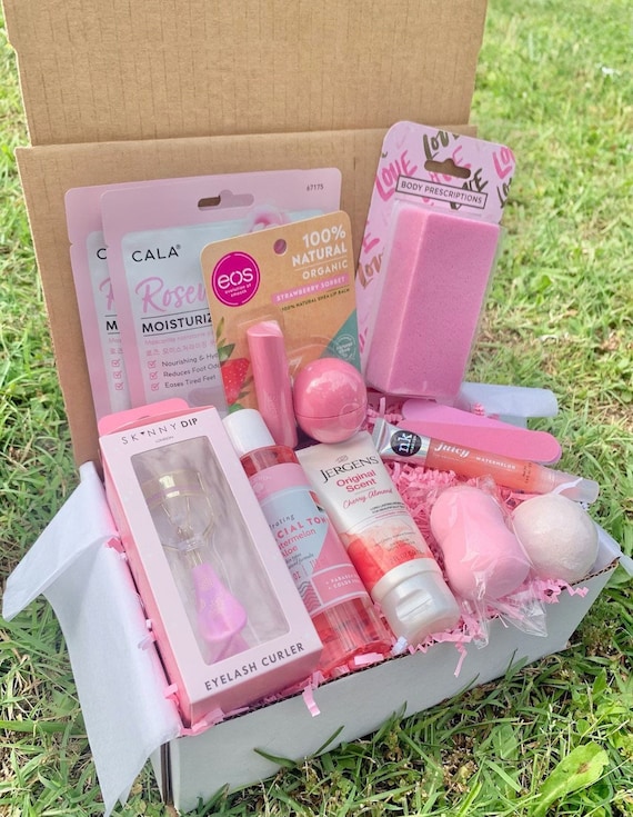 Coffret rose soins personnels / Cadeaux pour femme / Cadeaux rétablissement  / Trousses beauté roses / Trousses de soins / Coffret beauté pour femme -   Canada