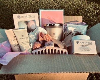 Beauty Box Hairitage / Kit Self Care / Salute e Benessere / Regali per Donne / Kit Rilassamento / Beauty Box Rosa