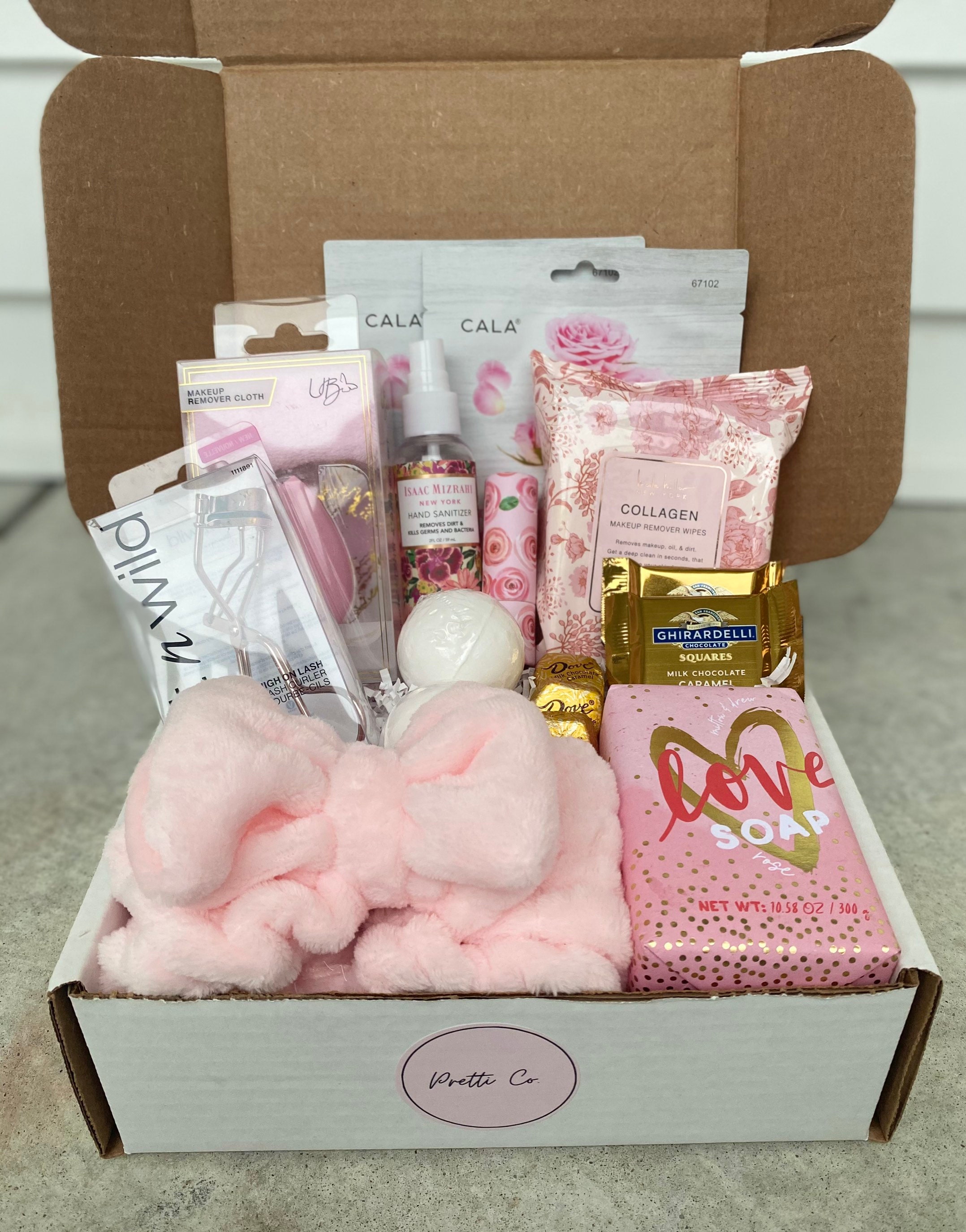 Pink Beauty Gift Box birthday gift boxes Gifts for birthday Etsy