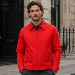 James Rebel Without a Cause Rode Katoenen Jas | Handgemaakt Dean Retro Cosplay Kostuum