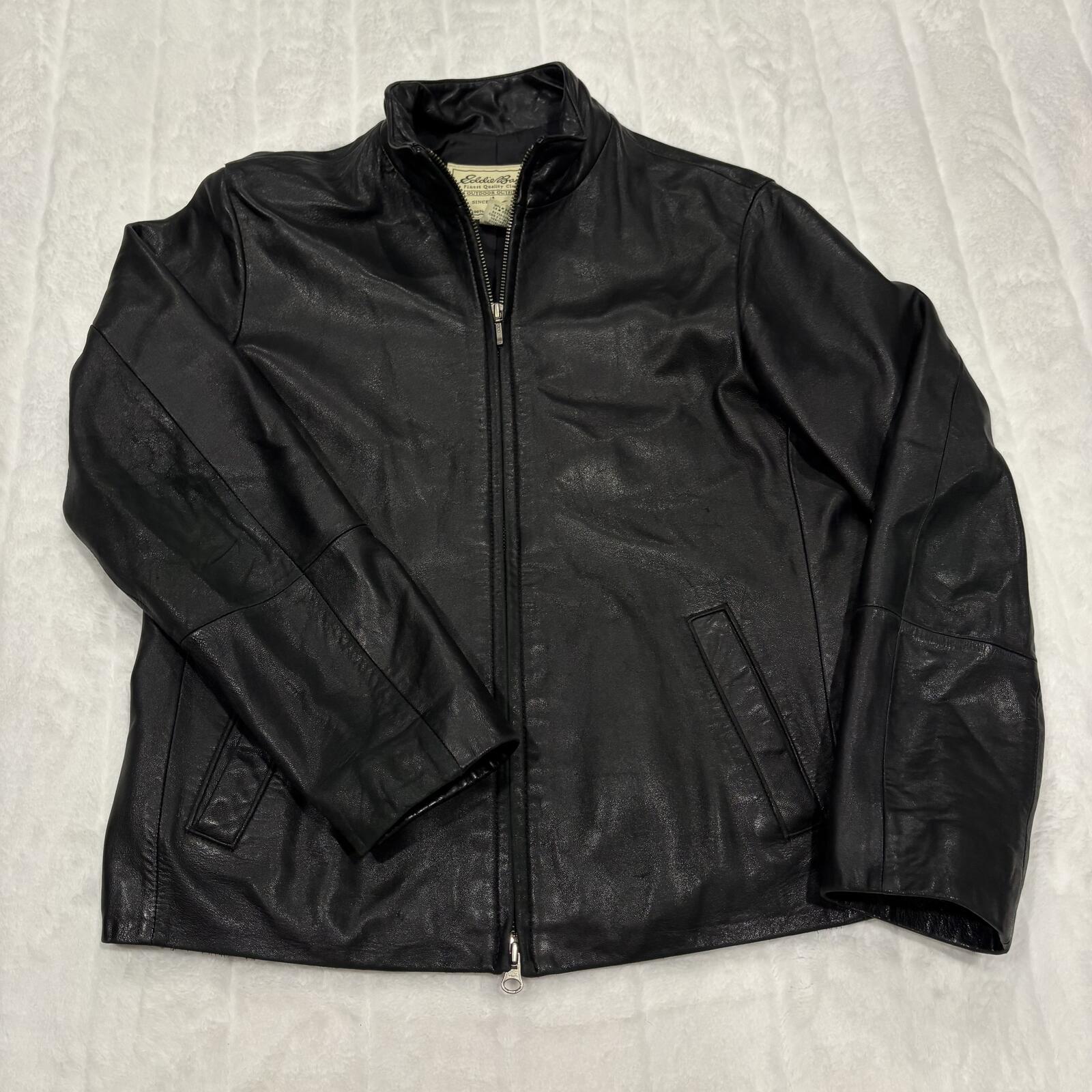 Eddie Bauer Jacket Genuine Leather - Etsy