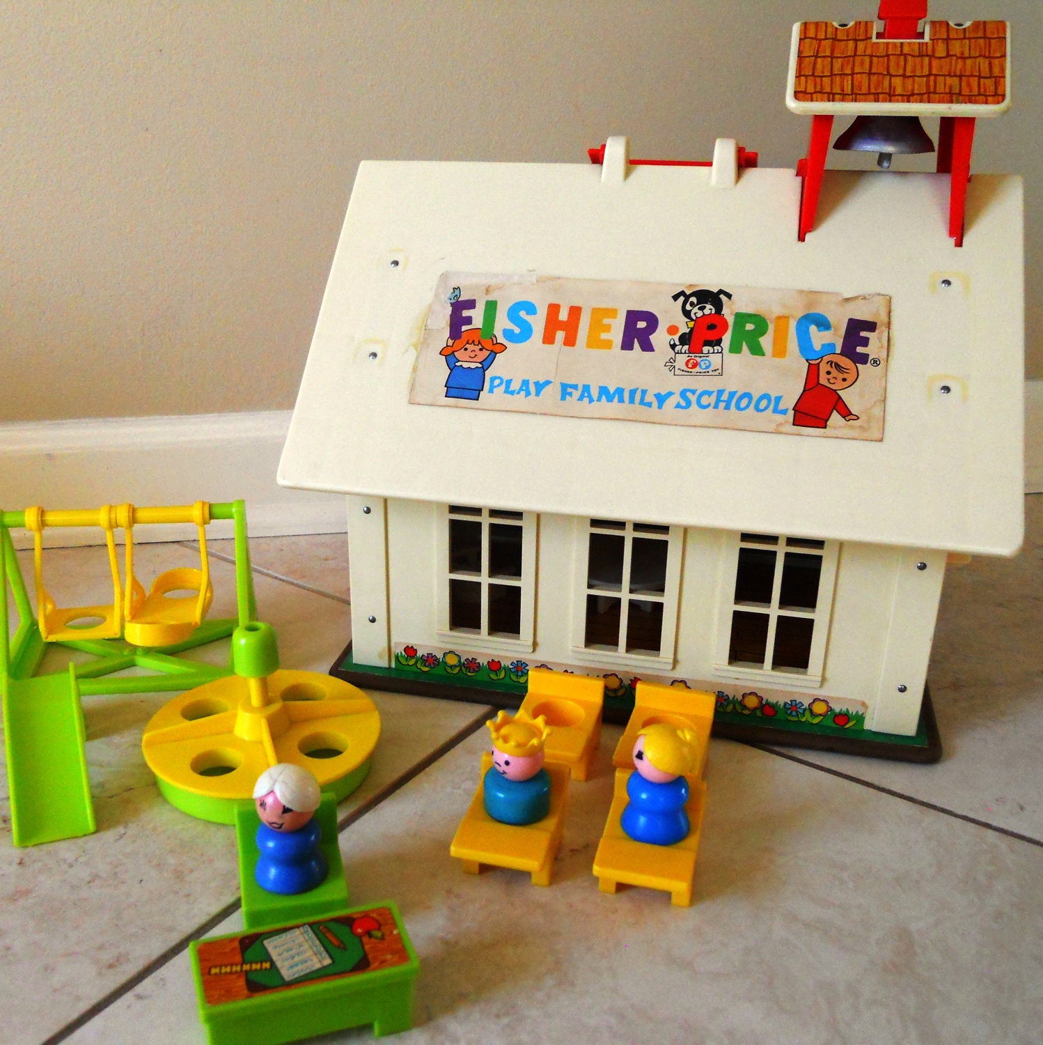Fisher Price School House. Play Set. 1970s Etsy