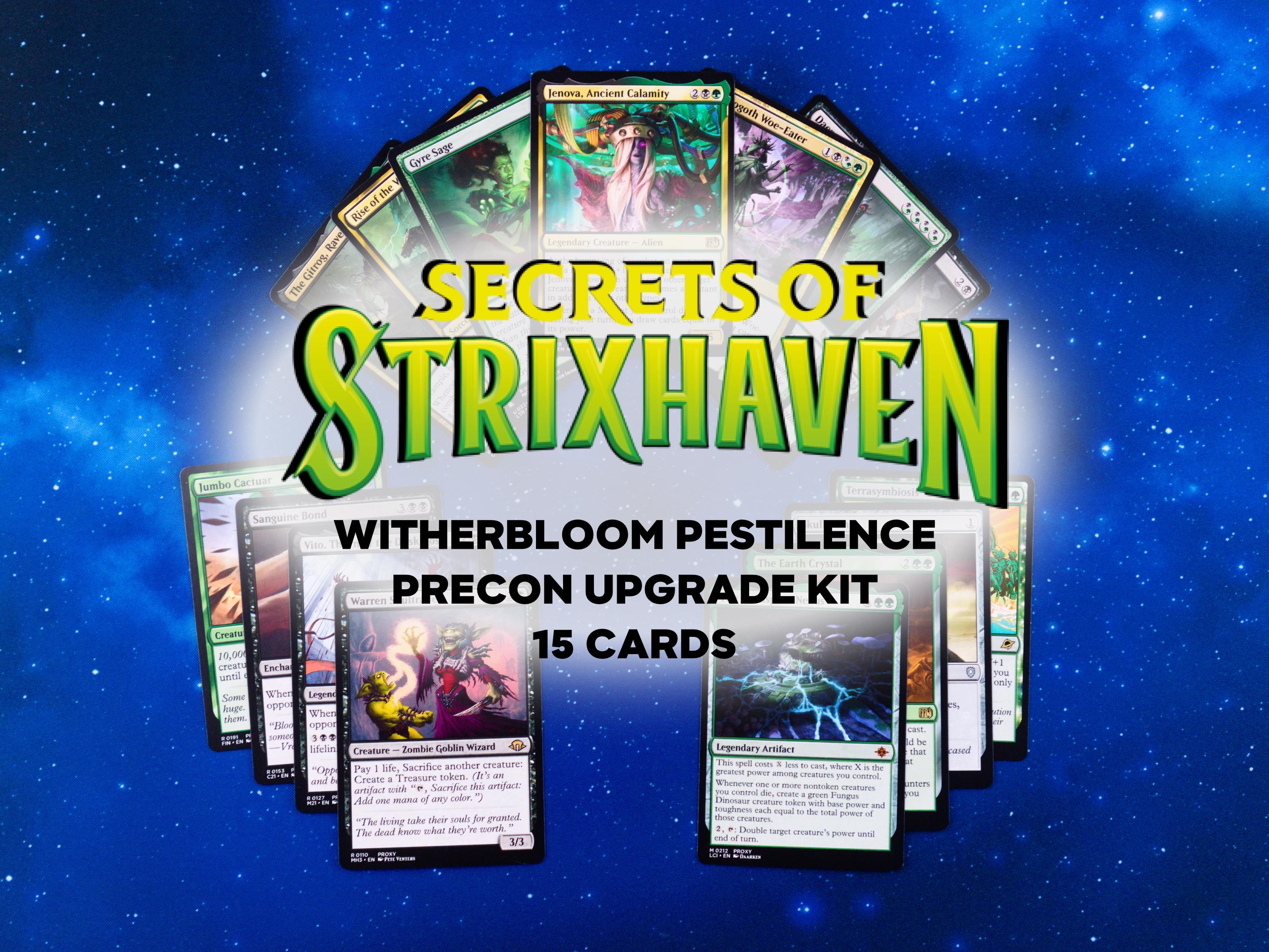 Witherbloom Pestilence Pre-con Upgrade Kit - 15 Double Sided MTG
