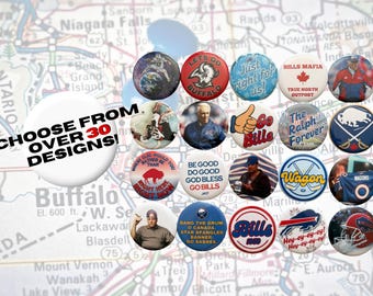 Buffalo Bills & Sabres Pinback Buttons
