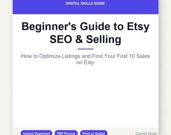 Thrift Flipping Guide PDF | Beginner Reselling Guide | How to Start an Etsy & eBay Side Hustle