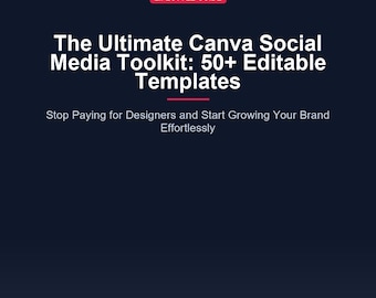 Canva Templates for Social Media Kit | 50+ Editable Instagram Posts | Small Business Branding Kit