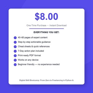 Freelance Coding Guide: Learn Python & JavaScript Online | Digital Bootcamp for Beginners | Portfolio Builder image 3