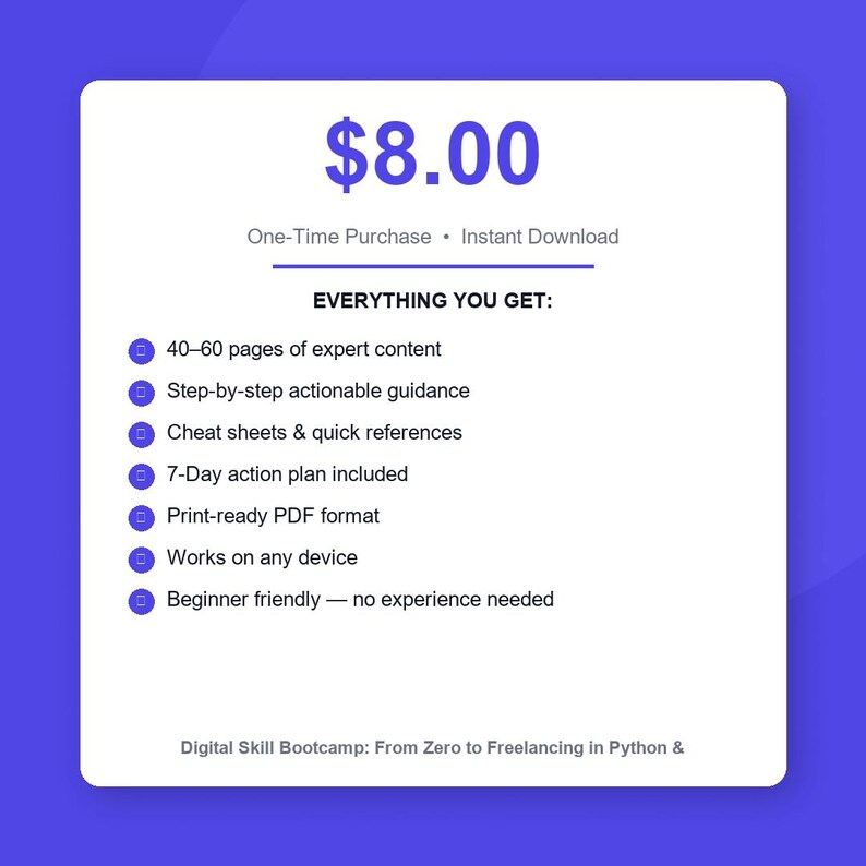 Freelance Coding Guide: Learn Python & JavaScript Online | Digital Bootcamp for Beginners | Portfolio Builder image 3