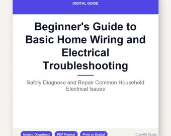 Electrical Troubleshooting Guide | DIY Home Wiring & Basic Electrical Repair PDF for Beginners